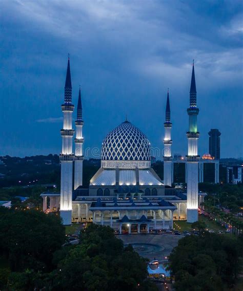 Aerial View Of Shah Alam Mosque Malaysia Stock Image Image Of