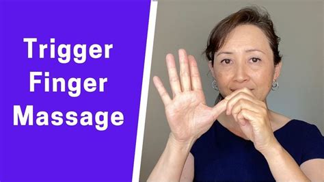 How To Massage Trigger Finger Youtube