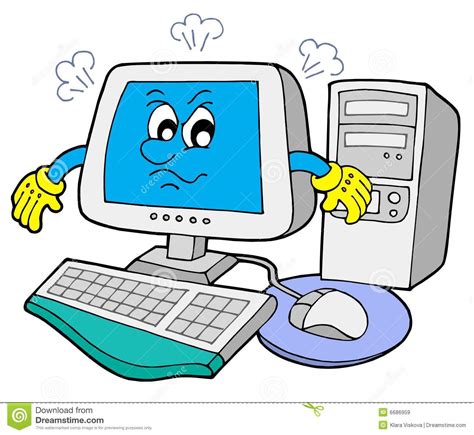 Angry Computer Royalty Free Stock Images Image 6686959