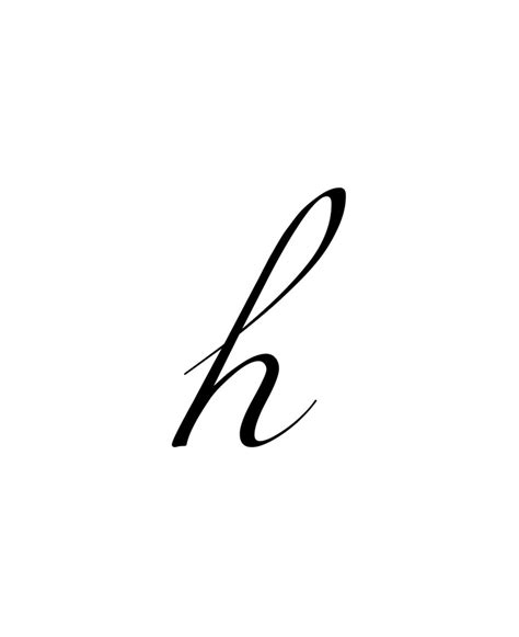 Lowercase H Calligraphy Ubicaciondepersonascdmxgobmx