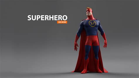 Superhero Rnd 3d Character Animation 3dcharacters 3d Animation