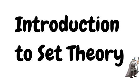 This project asks the student to detail the life of a mathematician. Introduction to Set Theory (Discrete Mathematics) - YouTube