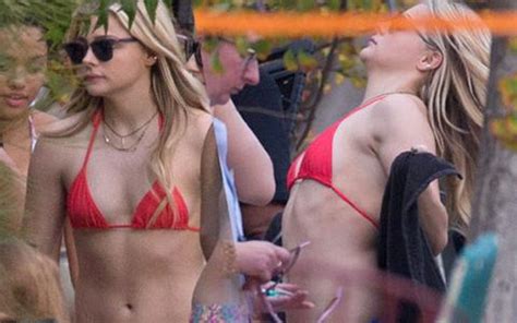 Chloe Grace Moretz Strips Down To Her Swimsuit On Set Of Neighbors