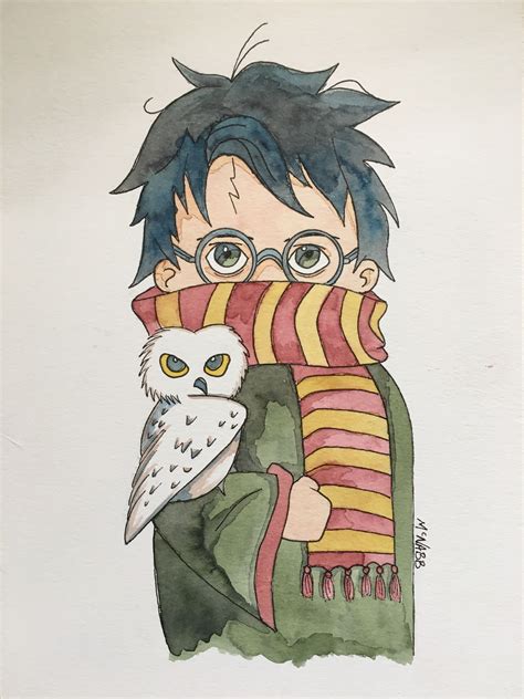 Harry Potter Art Watercolor Painting Illustration Drawing Sketch By Mcnabb Illustration