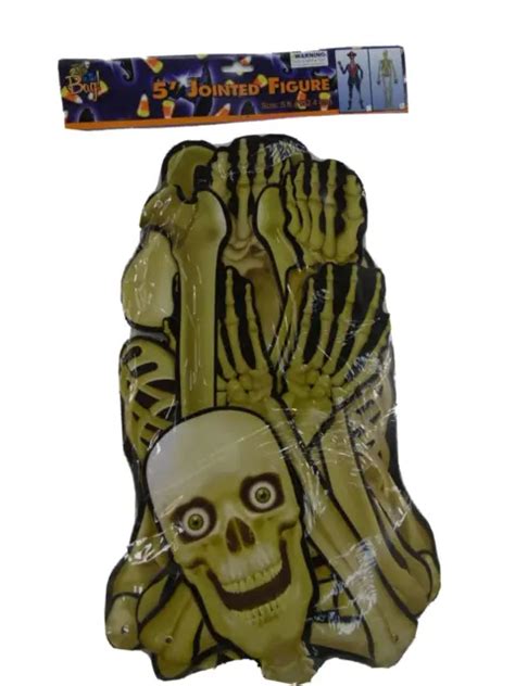 Cardboard Jointed Figures Folding1012tc2 Skeletons Halloween 349