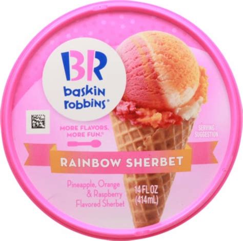 Baskin Robbins Rainbow Sherbet Fl Oz Harris Teeter