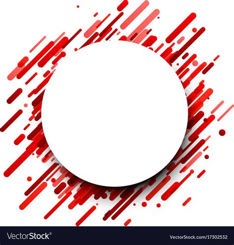Red Round Background On White Royalty Free Vector Image