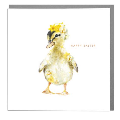 Duckling Easter Card By Lola Design Ltd