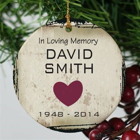 Personalized In Loving Memory Christmas Ornament Personalised Ts