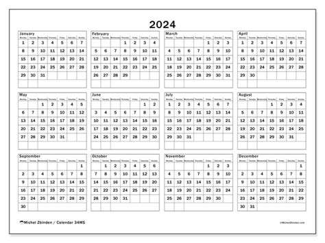 Calendar 2024 34ms Michel Zbinden Gy