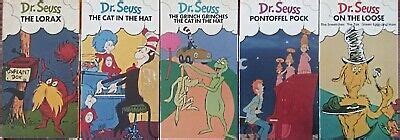 Dr Seuss Vhs Tape Lot Pontoffel Pock On Loose Lorax The Cat In The