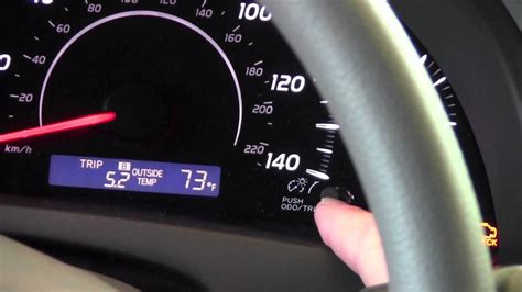 2011 Toyota Camry Odometer And Trip Meter How To By Toyota City