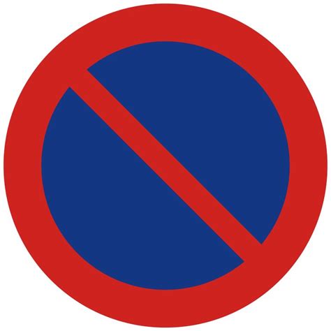 Förbud att parkera fordon - Förbudsskylt - - trafikskyltar