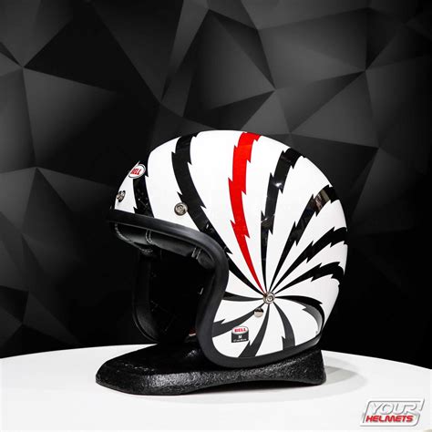 Bell Helmets Custom Vertigo Gloss White Black Red