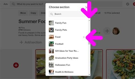 tutorial add sections to pinterest boards and move existing pins into them easily in 2020
