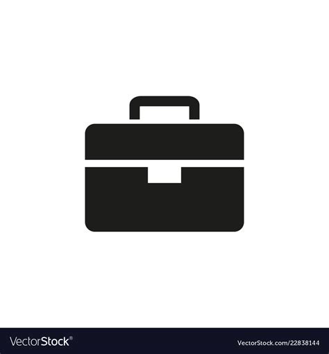 Bag Black For Work Icon Royalty Free Vector Image