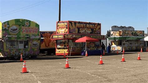 The Kern County Fair Sets Up For Their Drive Thru Fair Food Event On