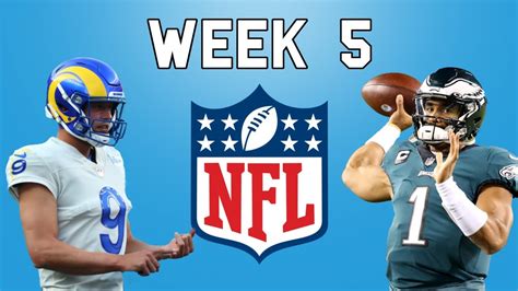 Nfl Week 5 Predictions Week 5 Nfl Picks 2023 All Games The