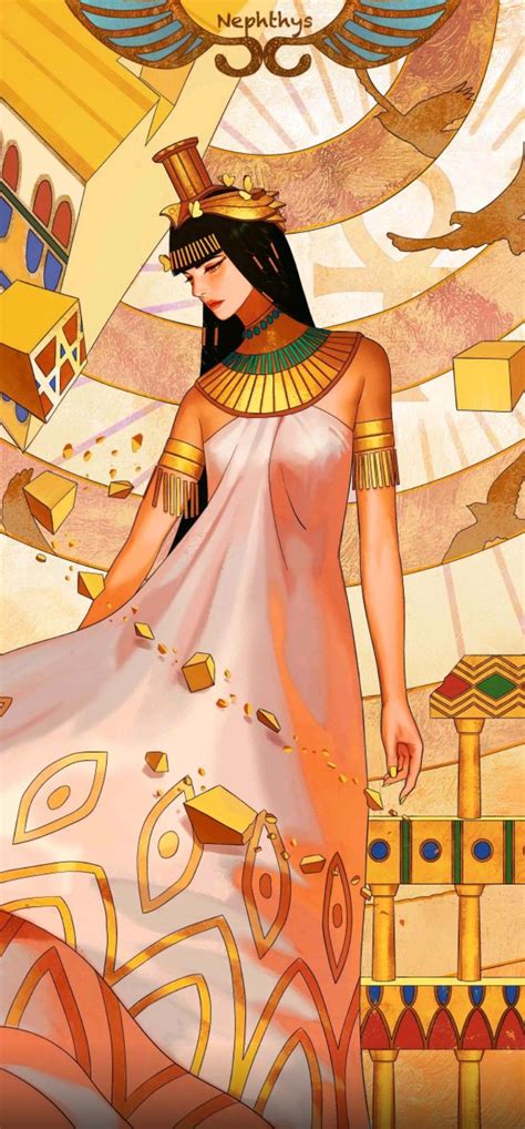 Nephthys Egypt Art Anime Egyptian Egyptian Mythology