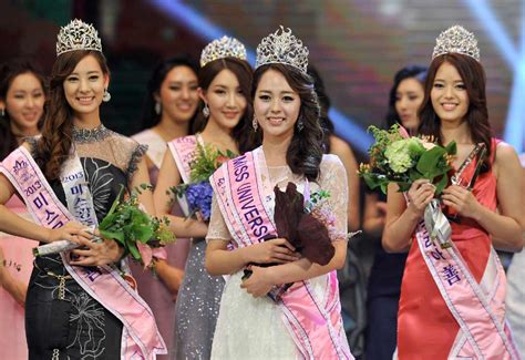 Contestants Perform Onstage During The Miss Korea Beauty Pageant
