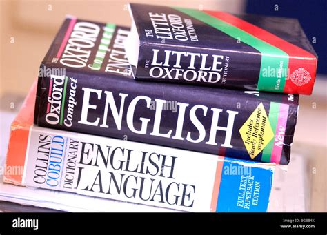 Photograph Of Dictionary Dictionaries English Language Learning Stock