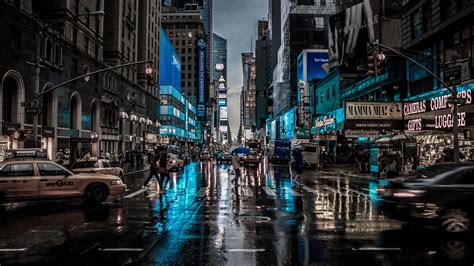 City Road Of New York Between Buildings 4k 5k Hd New York Wallpapers