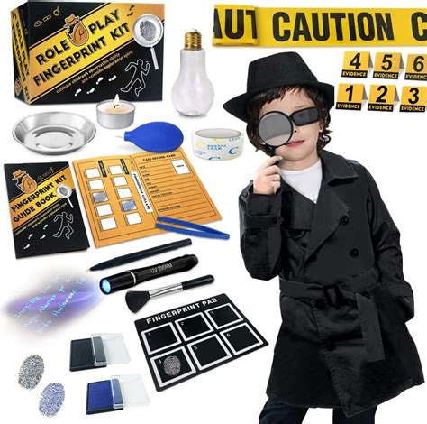 Spy Kit For Kids Detective Outfit Fingerprint Investigation Role Play