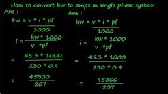 How to convert kilowatts to metric horsepower? Electrical formulas - kva, kw, kwh, volt, ampere, hp ...