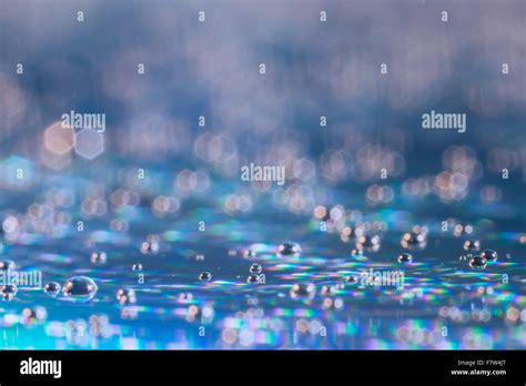 Abstract Blurred Rainbow Water Drops Stock Photo Alamy