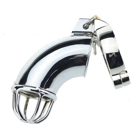 Metal Male Chastity Device Cock Cage Penis Lock Chastity Belt Sex Toys Men Penis Sex Toys In