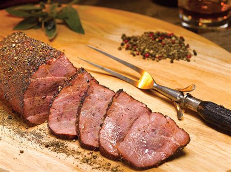 Marinating the meat overnight makes it tender and flavorful and the toppings add a layer of fun. Double J Signature Cuts | Smoked Peppered Beef Chateaubriand