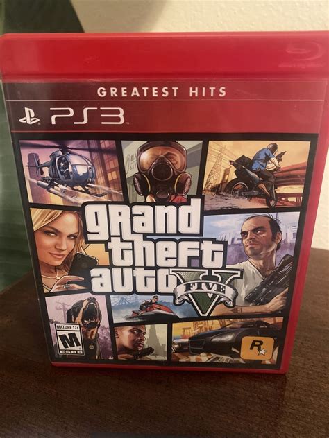 Mavin Ps3 Grand Theft Auto V 5 Gta 5 V Sony Playstation 3 Red Case