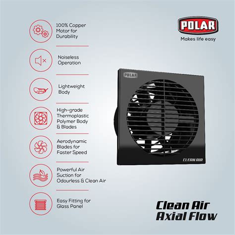 Buy POLAR Clean Air Passion Axial 150mm Exhaust Fan (Silent Operation