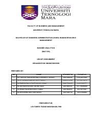 Mgt Group Assignment Group No Pdf Faculty Of Business And Management Universiti