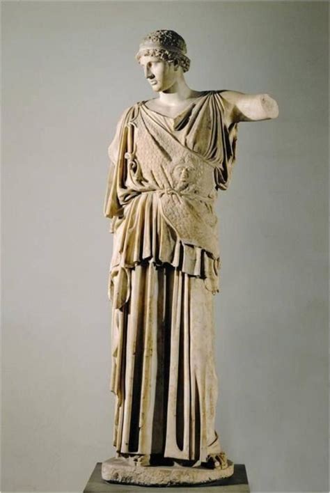 Athena Lemnia Copia Romana De Obra De Fidias Athena Roman Gods Visual Sculpture Female