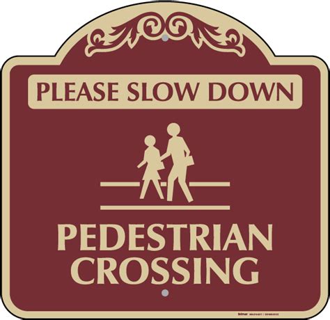 Slow Down Pedestrian Crossing Sign Save 10 Instantly