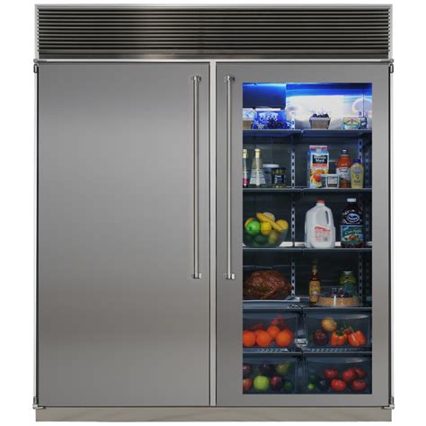 Side by side home fridge wind cooled silver with door handles energy saving 560l double door refrigerator. 72" Side by Side Refrigerator/Freezer
