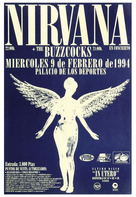 Vintage Nirvana Concert Poster Reprint on Mercari | Punk poster
