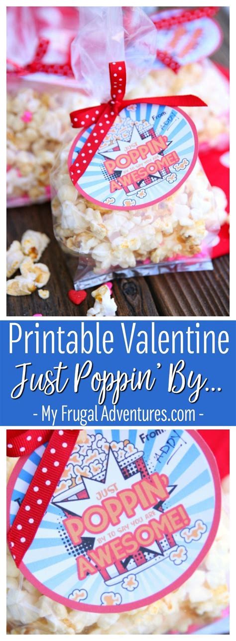 Free math activities and printables. Free Printable Valentine: Just Poppin' By | Birthday gifts ...