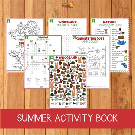 Free Kids Summer Activity Book 31 Pages Of Fun For August