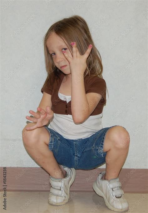 Funny Girl Pose Foto De Stock Adobe Stock
