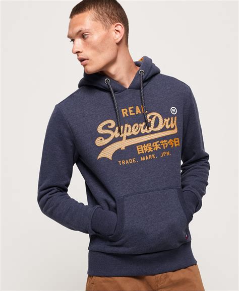 Superdry Vintage Logo Racer Hoodie Hoodies Voor Heren