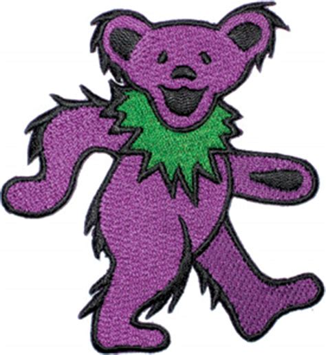 Patch Grateful Dead Dancing Bear Purple Patch Humper Bumper