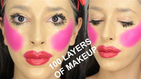 100 Layers Of Makeup Youtube
