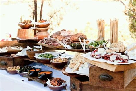 Browse through our collection of rustic buffet tables at vienna woodworks! rustic buffet table setting - Google Search | Rustic food ...