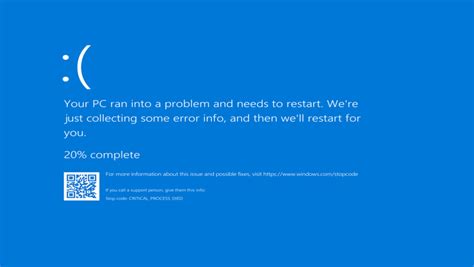Синий экран Windows 10 Sm Service