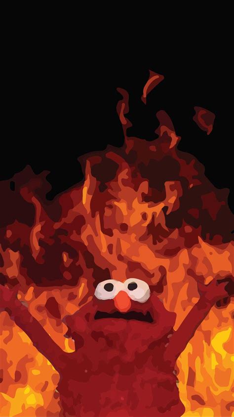 Elmo On Fire Wallpapers Wallpaper Cave