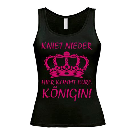 Damen Tank Top Modell Hier Kommt Eure Königin Tops Bekleidung Oberteile