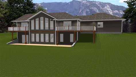 Ranch Style House Plans With Open Floor Plan Walkout Basement ~ Walkout