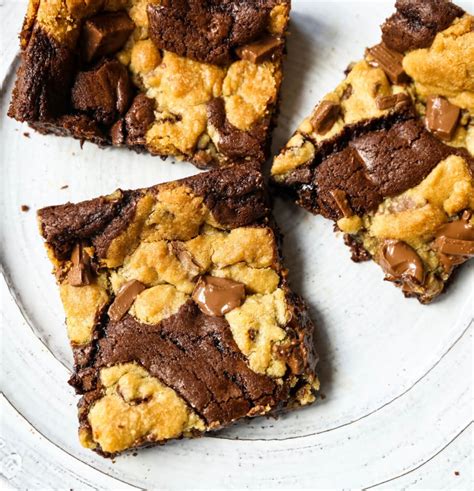 Brookie Chocolate Chip Cookie Und Brownie Bars Modern Honey Guinguette Marais Poitevin